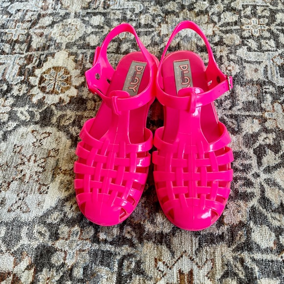 Play by Jeffery Campbell Neon Pink Jelly Sandals - Picture 5 of 10